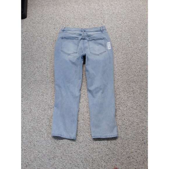 32 Buckle Vervet 90s Y2k High-Rise Straight Leg Crop Distressed Ripped - Picture 5 of 6